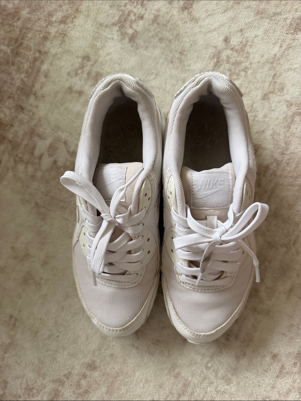 Nike Women's Off-White Low-Top Lace-Up Sneakers